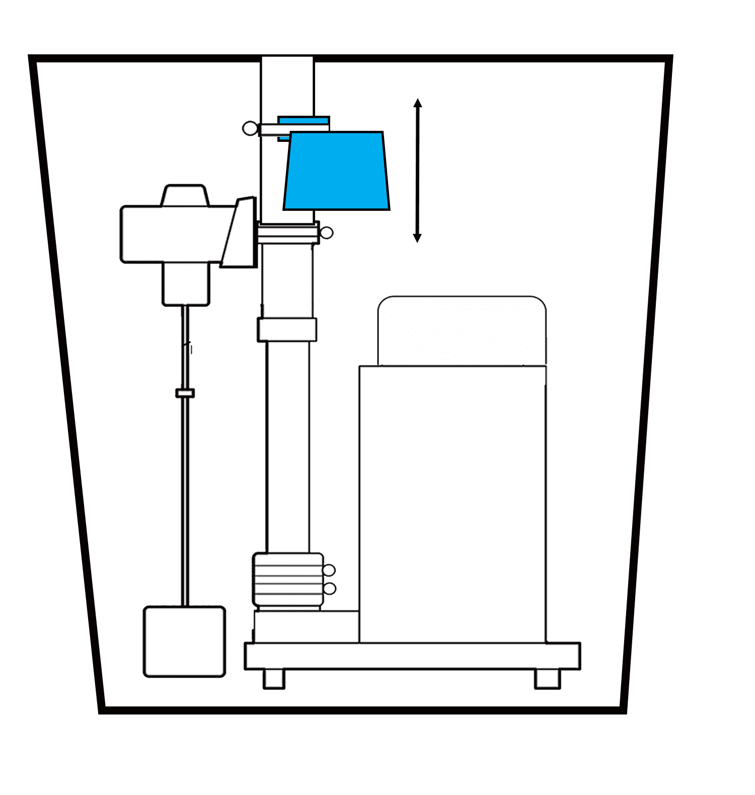 Sump Pit Drawing High Water Alarm